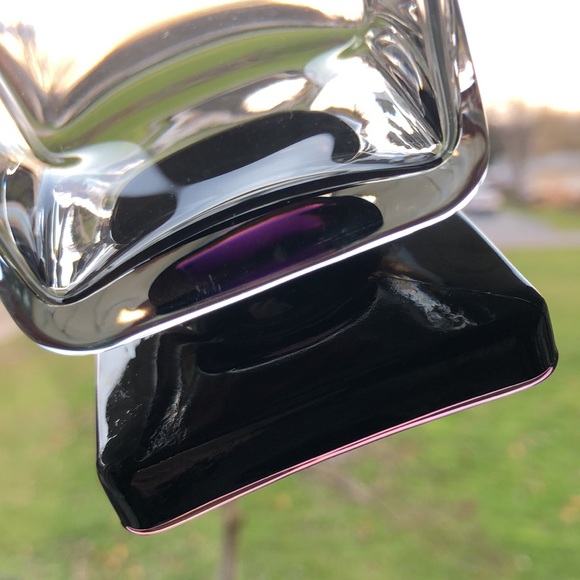 Set Of Four Vintage Disaronno Amethyst Pedestal Square Base  Cocktail Glasses - Picture 7 of 16